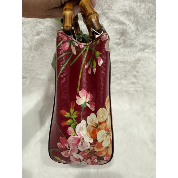 Gucci Blooms Mini Bamboo Shopper Tote - Picture 6 of 8